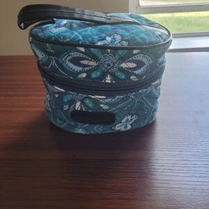 Floral Quilted Cosmetic Bag